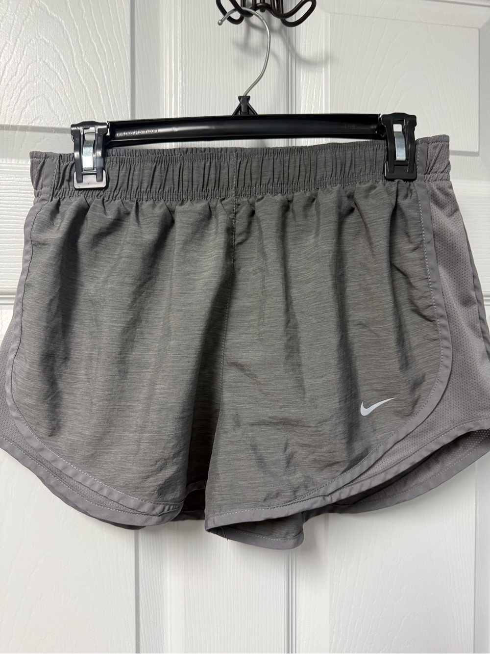 Nike Women's Heather Grey Athletic Running Shorts
